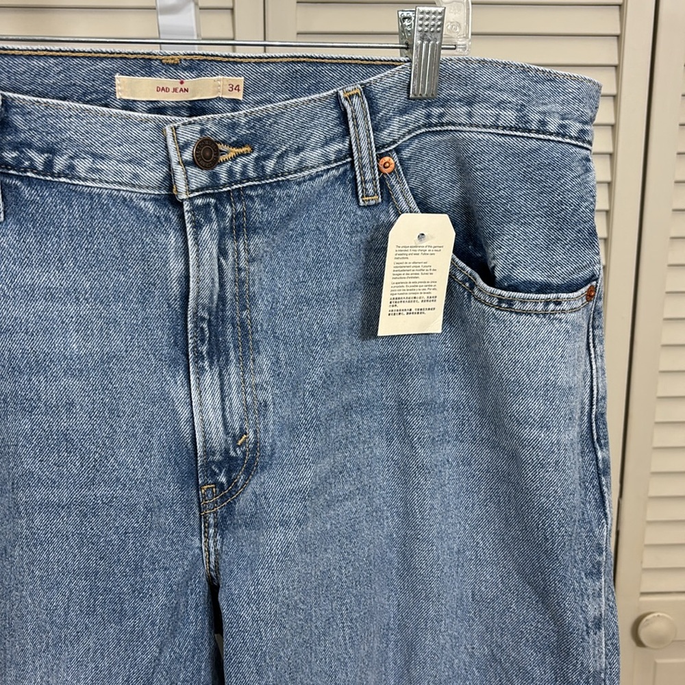 NWT Levi's Dad Premium Straight Leg Jeans Size 34 - Picture 9 of 16